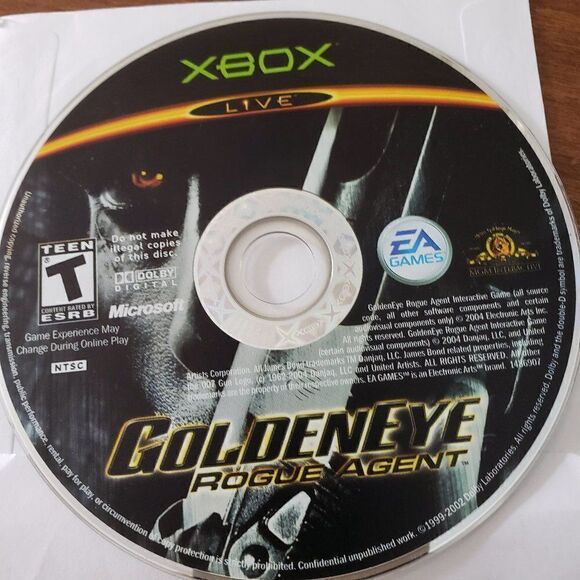 GoldenEye Rogue Agent  Original Xbox Video Game  tested works disk only - Picture 1 of 4